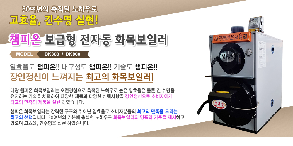 보급형 전자동 화목보일러란?